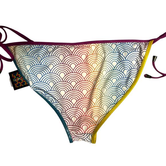 Kurt Geiger London Southbank String Bikini Cheeky Bottoms, Rainbow | Womens XL - Picture 15 of 15